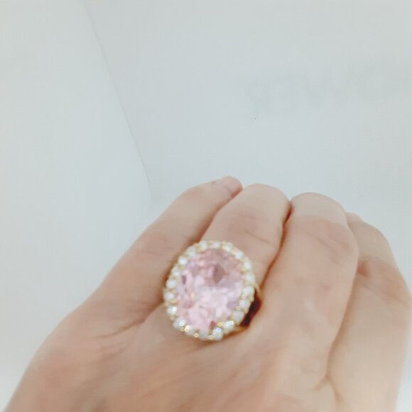 New Jackie Kennedy Collection Pink Kunzite Ring Size 6 - Picture 10 of 10